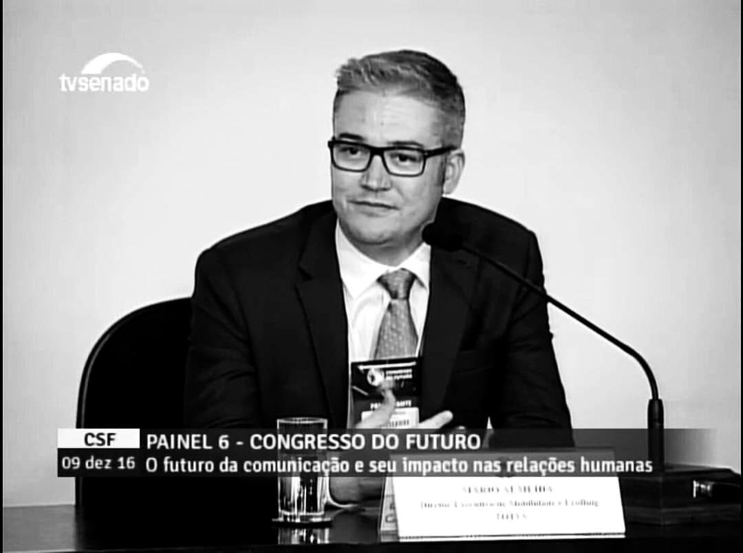 Mário Almeida em painel do Congresso do Futuro na TV Senado
